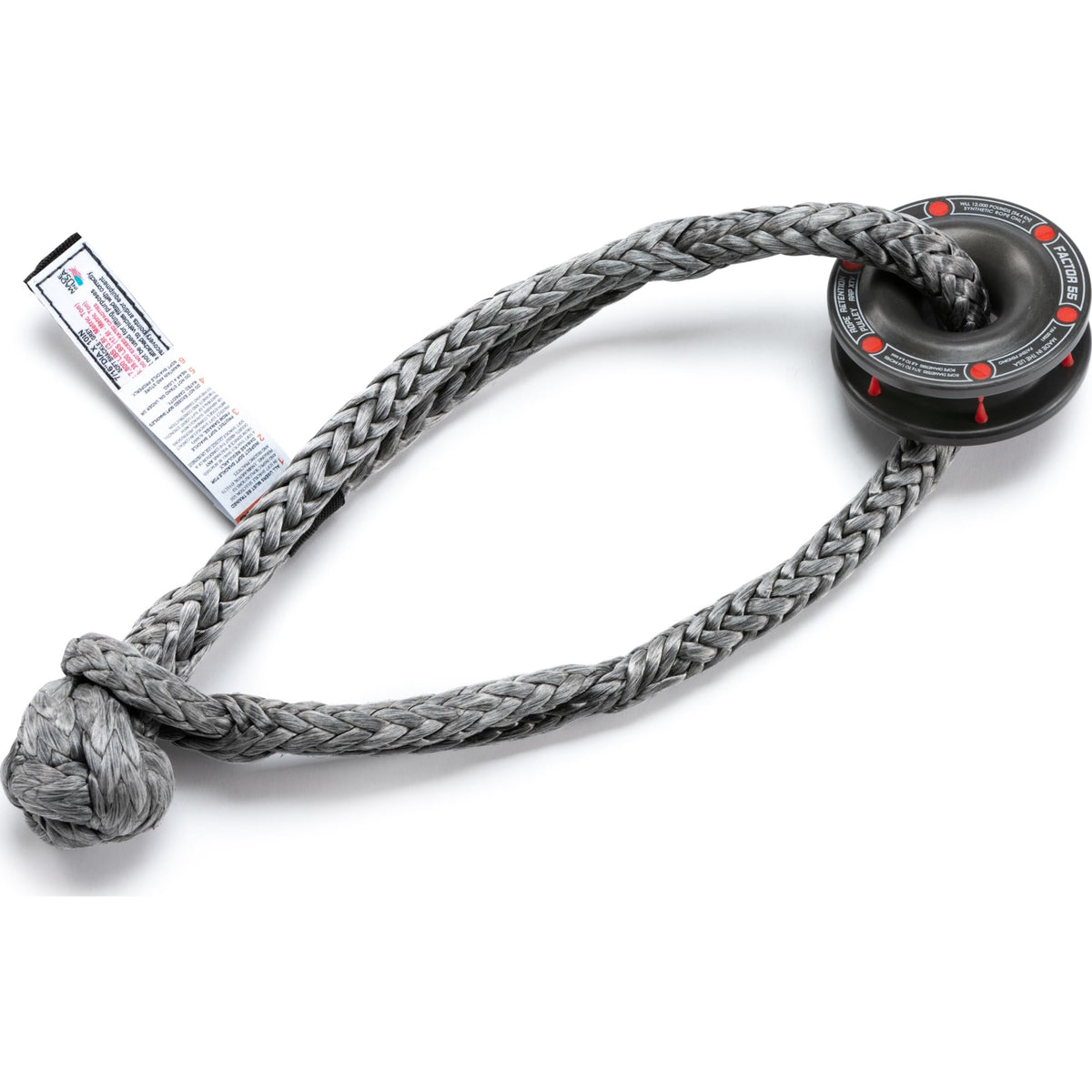 Factor 55 Rope Retention Pulley Xtv (Rrp Xtv) And Standard Duty 10' Soft Shackle Combo For Use With Synthetic Rope, For Utv/Atv Powersport Vehicles