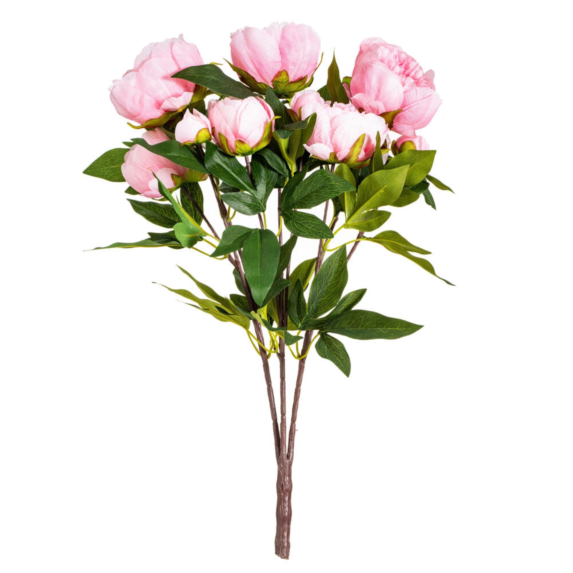 23” Brush Pink Peony Bush 6 Flwrs 3 Buds
