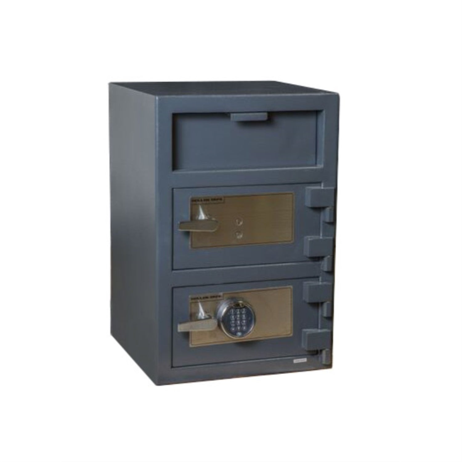 Double Door Depository Safe - Gray