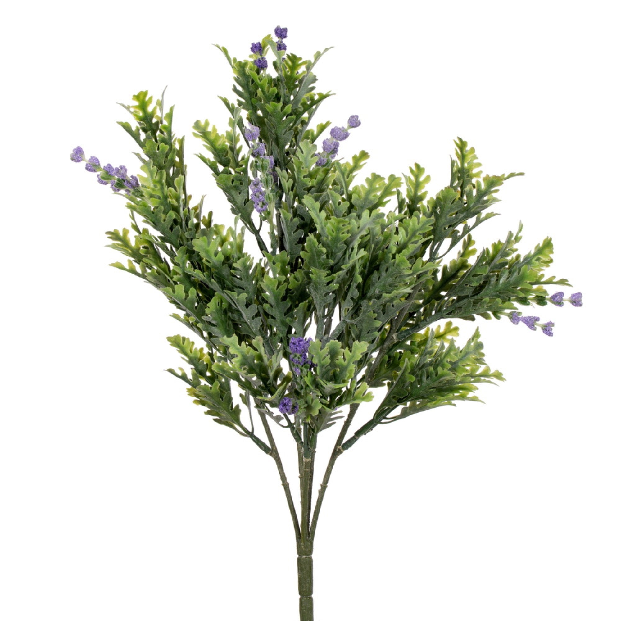 Vickerman 16.5” Green Artificial Senecio Cineraria Bush 2 per bag.