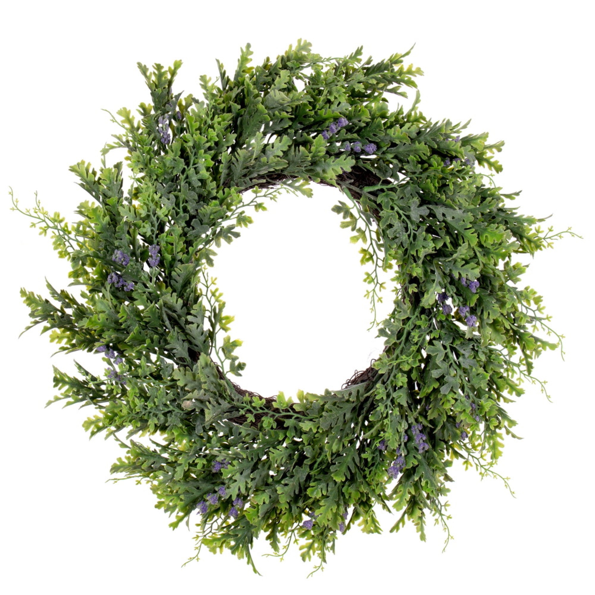 18” Green Senecio Cineraria Wreath