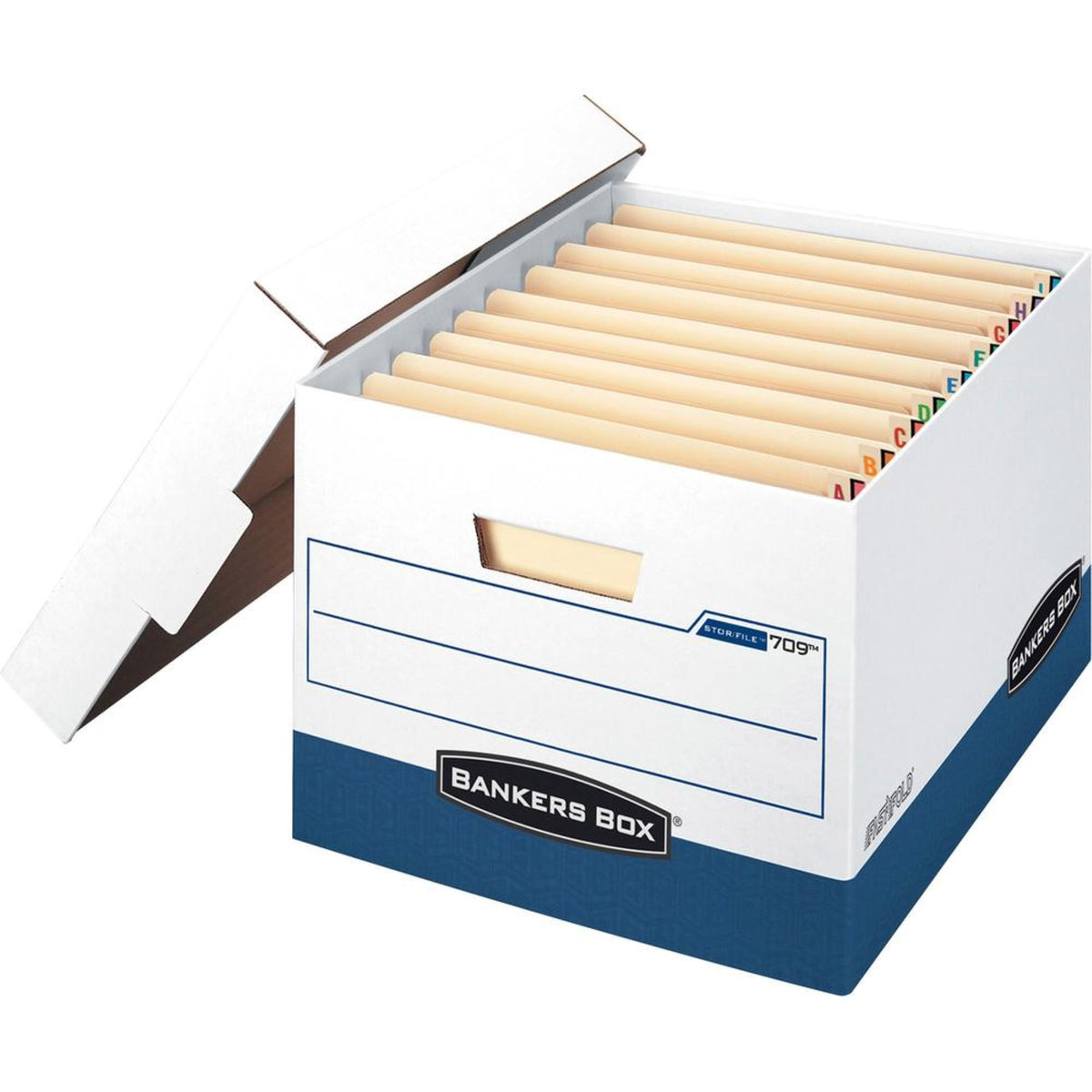Bankers Box Stor/File File Storage Box - Internal Dimensions: 12.75 Width X 15.50 Depth X 10 Height - External Dimensions: 13.3 