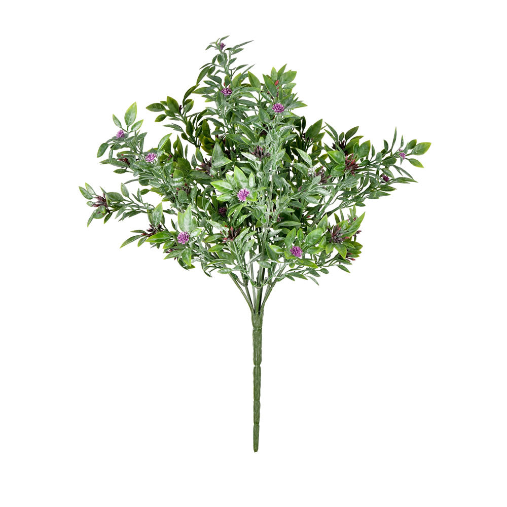 Vickerman 13” Purple Wild Flower Green Bush UV Pk2 - FF190213