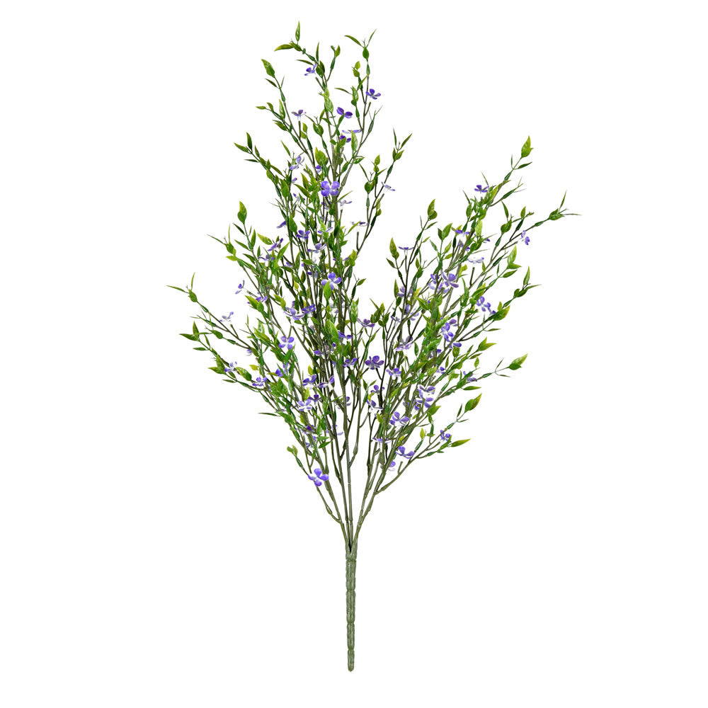 Vickerman 22” Mini Purple Flowers Green Bush UV - FF190622