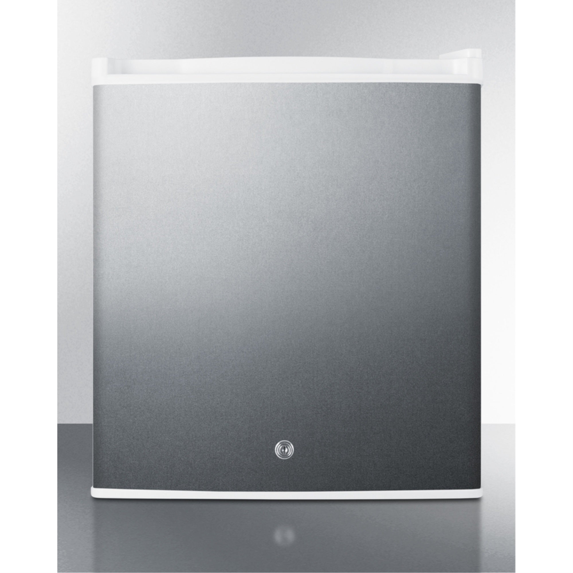 Commercial Style Compact All-Refrigerator In White With Digital Thermostat