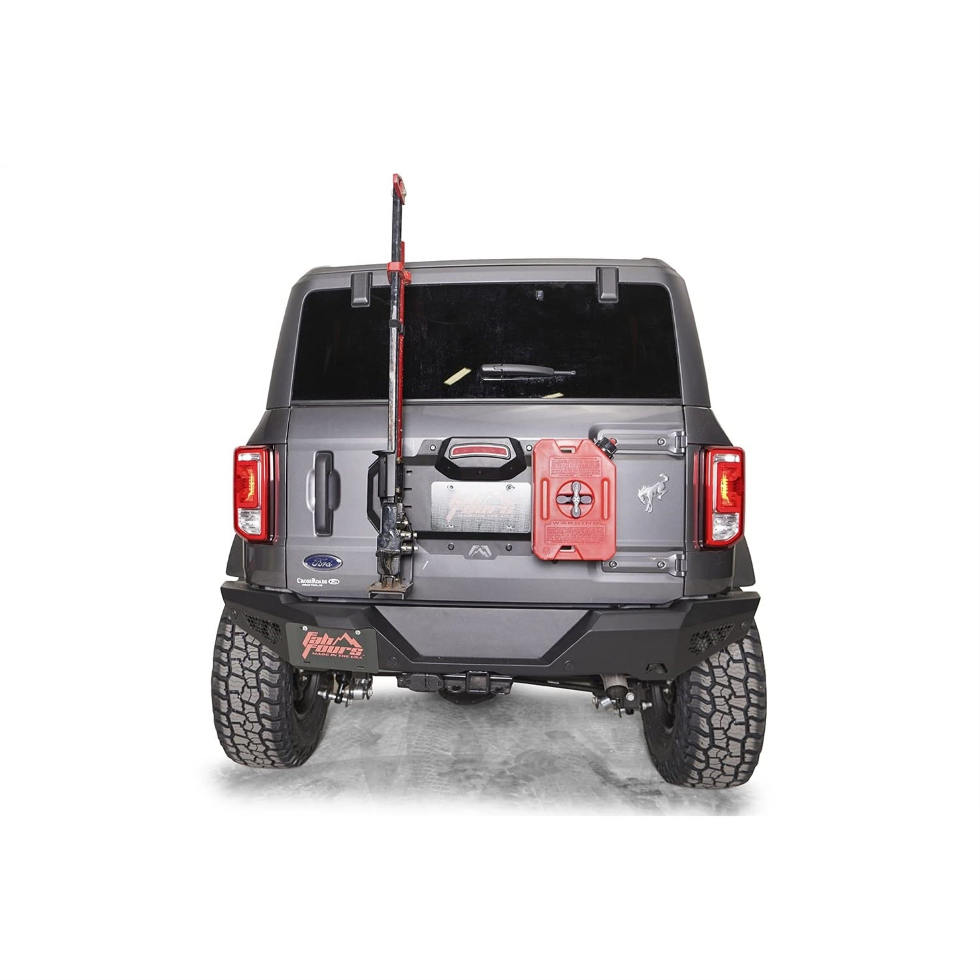 Fab Fours 21-22 Bronco Spare Tire Delete, Black (Fb21-Z5251-1)