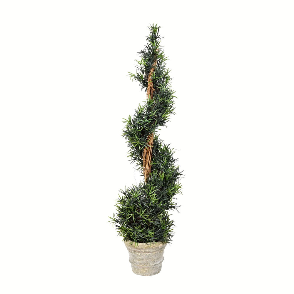 Vickerman 45” Potted Rosemary Spiral - FG190245
