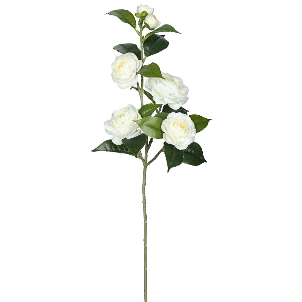 Vickerman 29″ Cream Camellia Spray - FH170101