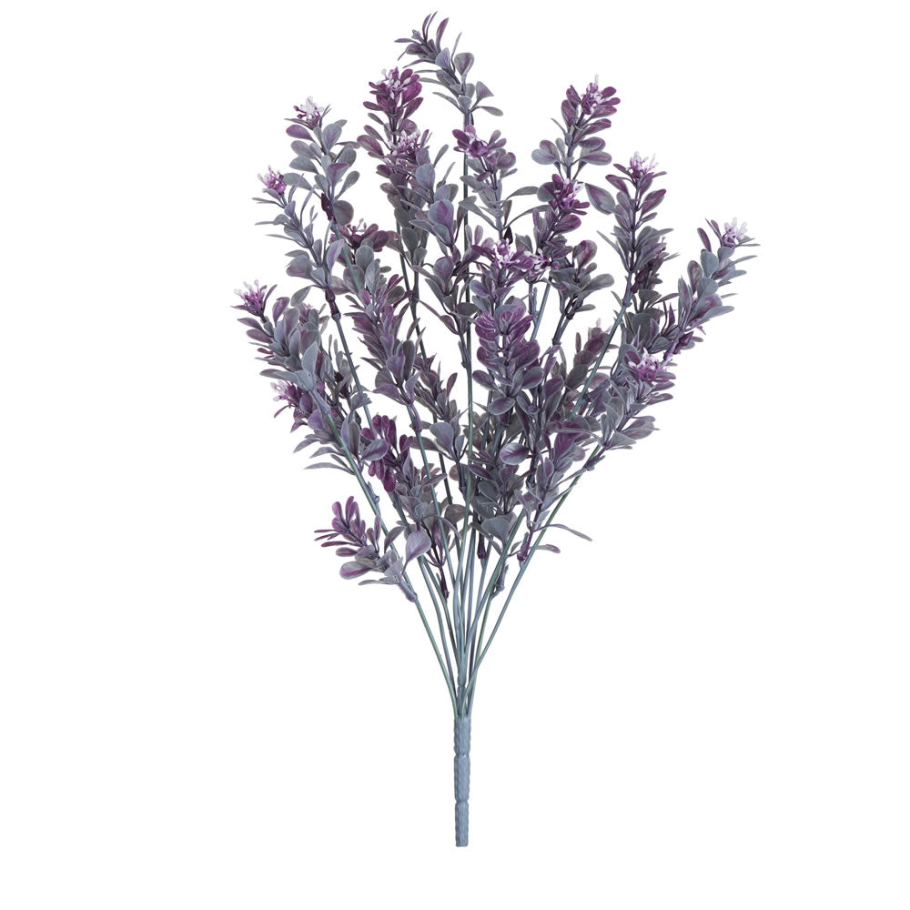Vickerman 18.5” Purple Mini Leaf Bush 4/Pk UV - FI180801