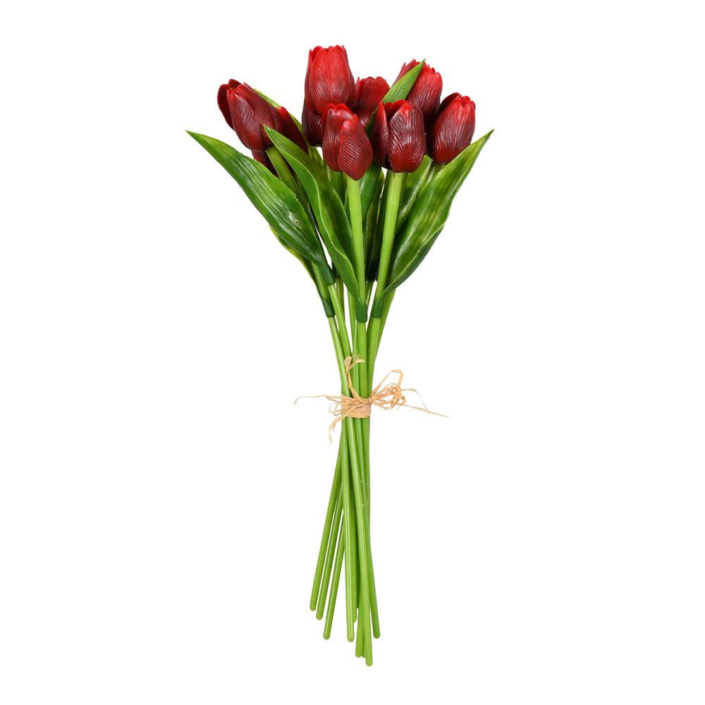 Vickerman 14” Red Tulip Bundle 2/pk - FI190303