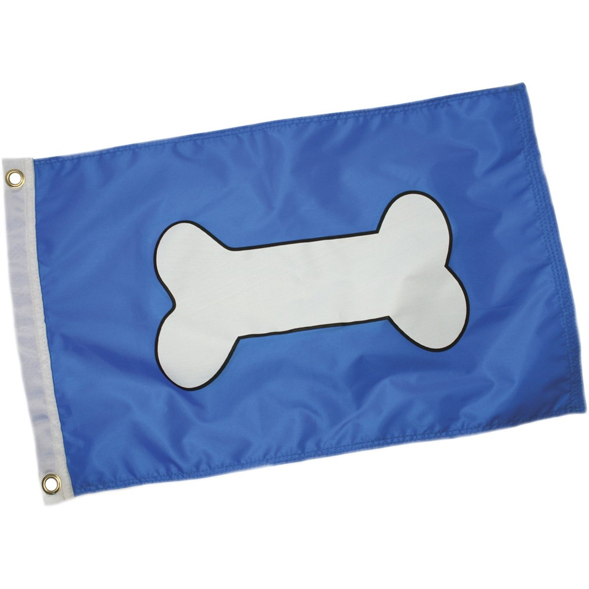 Paws Aboard 4200 Blue Bone Flag - Cute Outdoor Banner, 11.5 X 20 Inches, Double-Sided And Sublimated For All Weather Use, Decoration For Car Windows, Flag Poles, Boats, And Dog Houses.