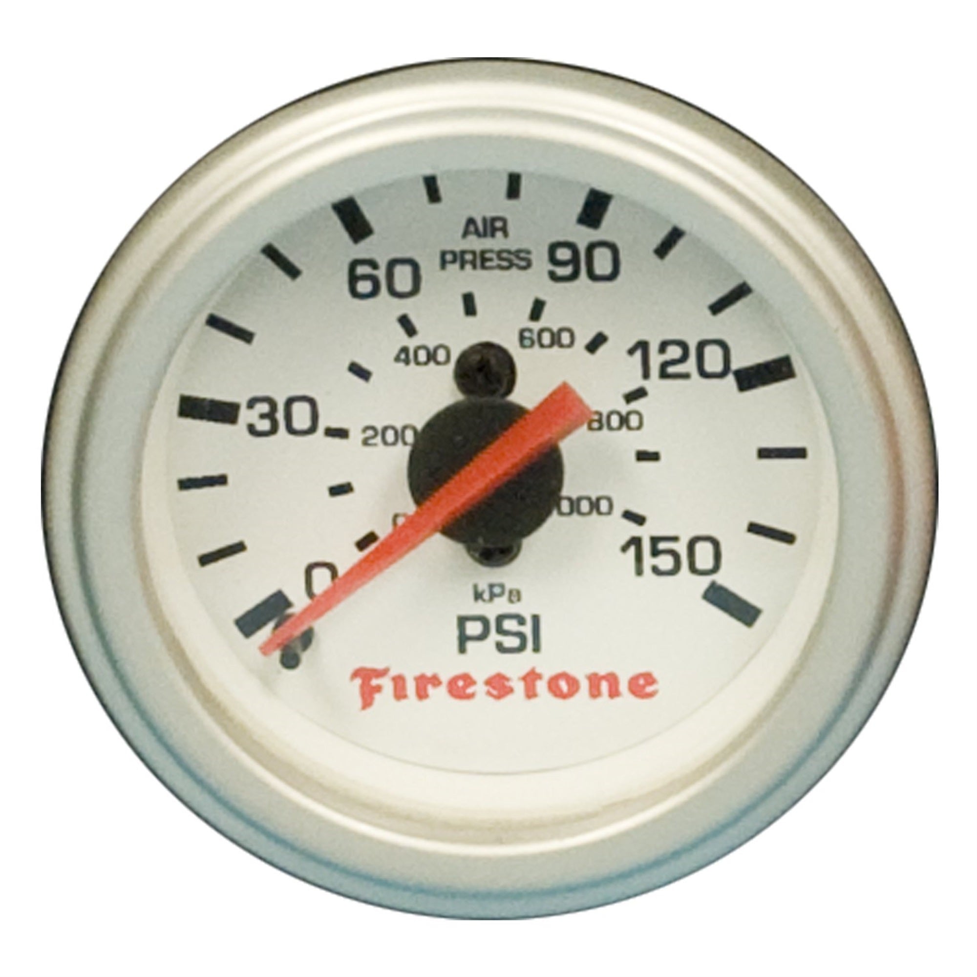 Firestone Replacement Single Pressure Gauge - White Face (For Pn 2225/2229 / 2196) (Wr17609181)
