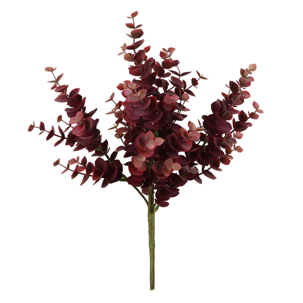 Vickerman 13” Burgundy Jade Leaf Spray 4/Pk - FJ180702