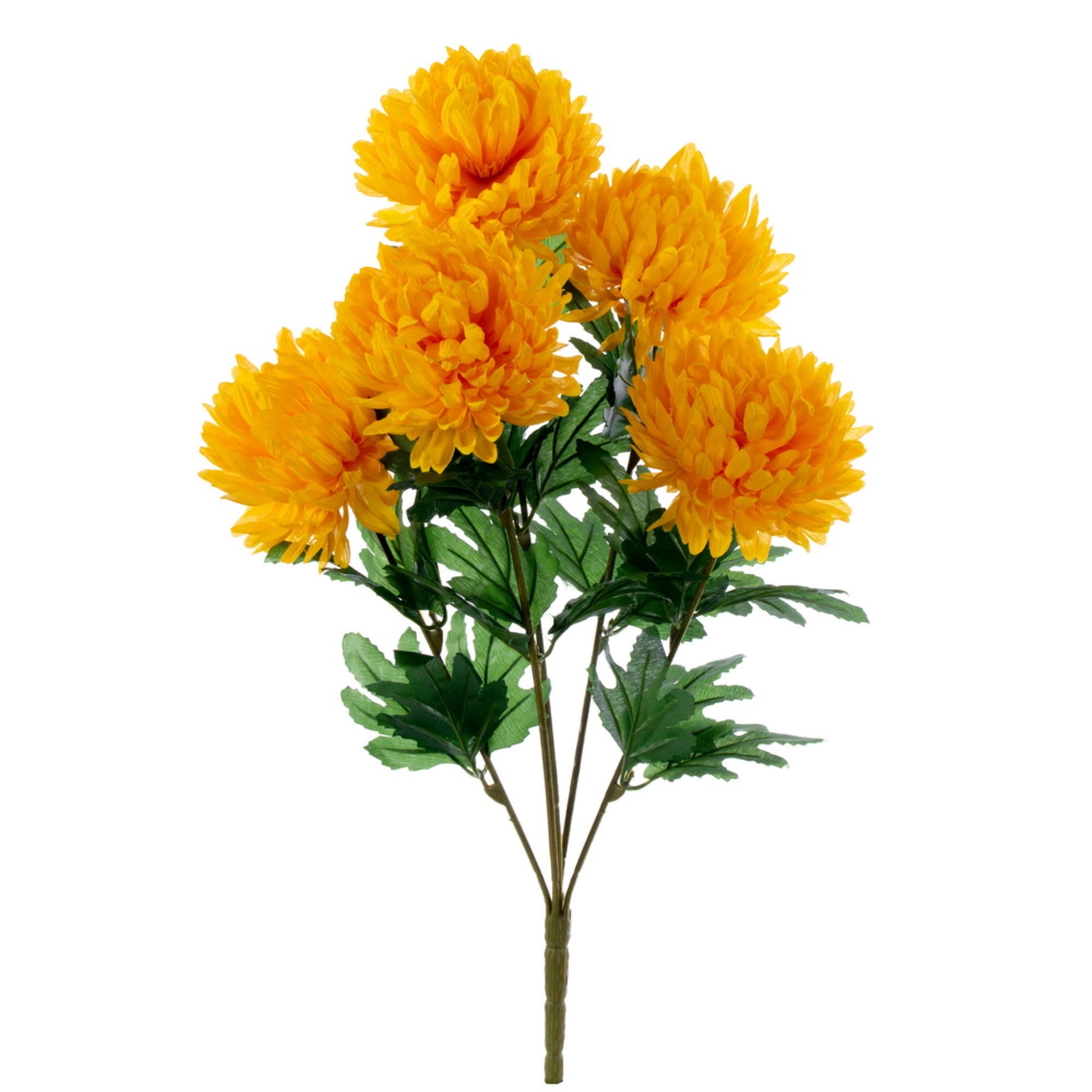 23″ Marigold Yellow Mum Bush x 5