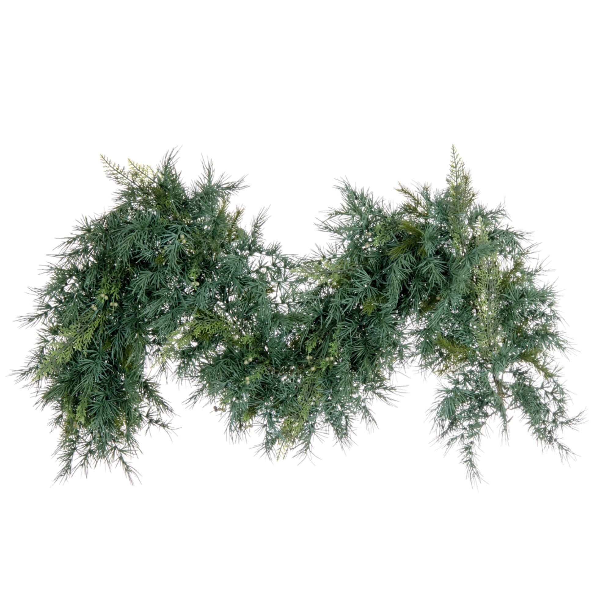 6' X 14” Mixed Fern Cedar Garland