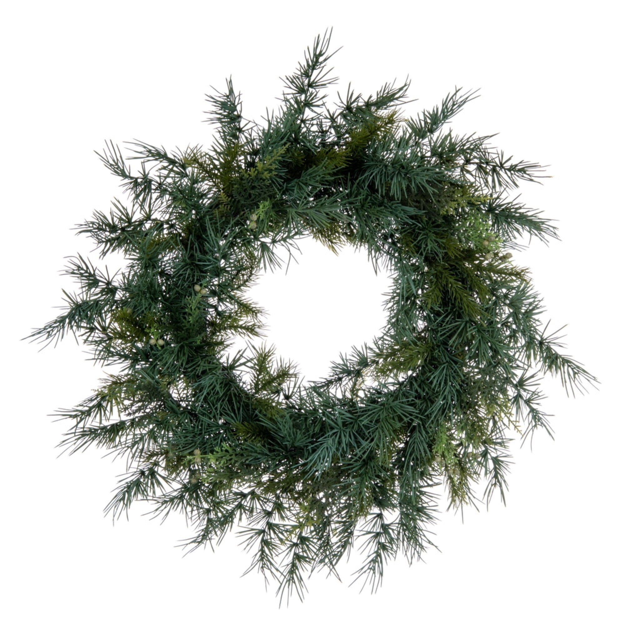 24” Mixed Fern Cedar Wreath