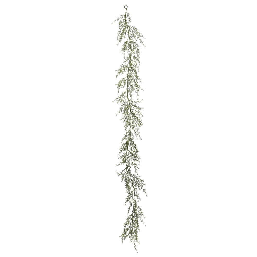 Vickerman 6' Green Fairhill Leaf Garland - FK170902