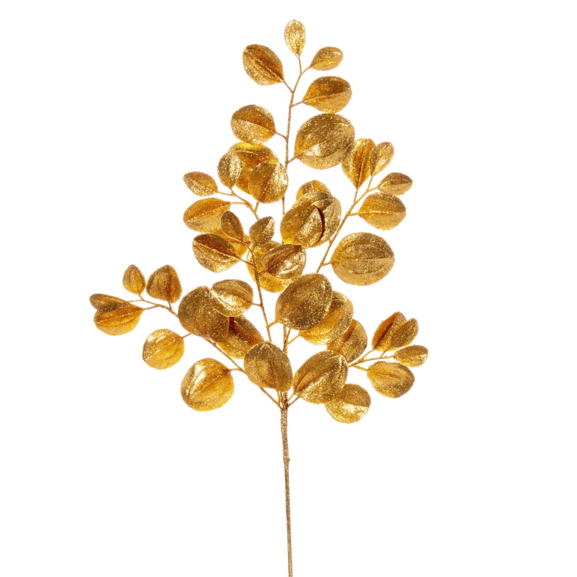 Vickerman 25” Gold Artificial Dogwood Glitter Spray 3 per bag.