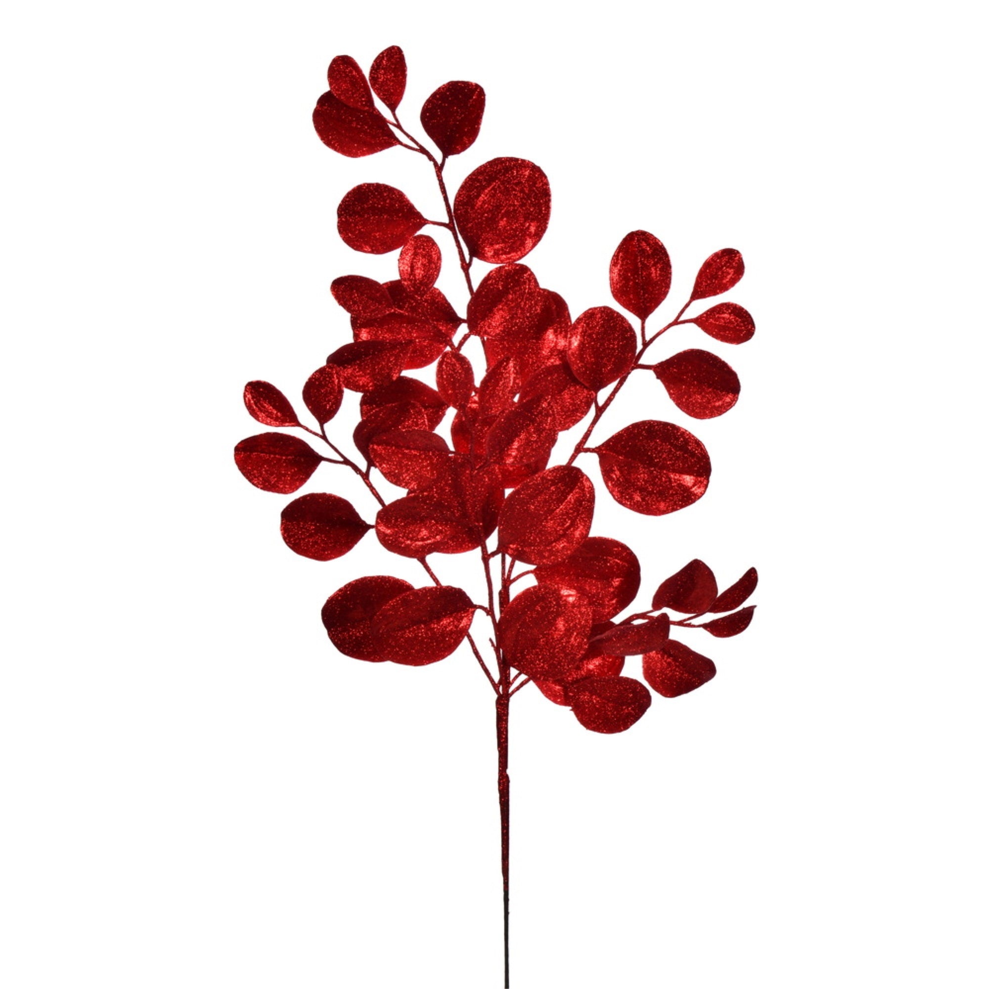 Vickerman 25” Red Artificial Dogwood Glitter Spray 3 per bag.