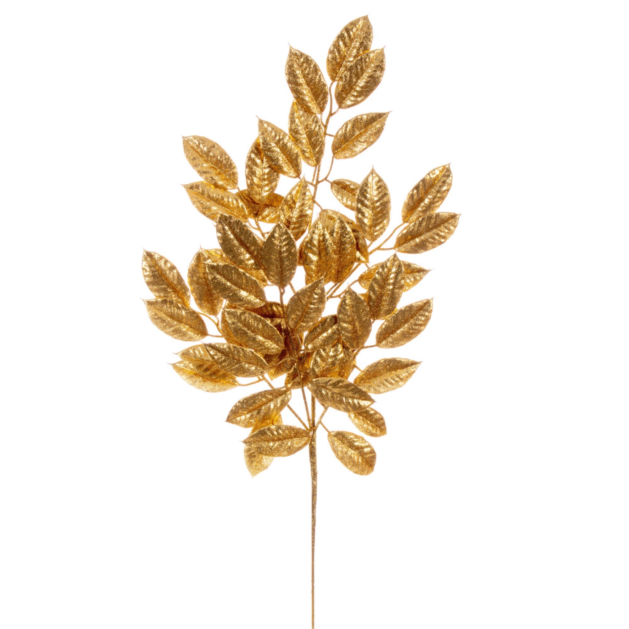 Vickerman 31” Gold Artificial Gardenia Glitter Spray 2 per bag.