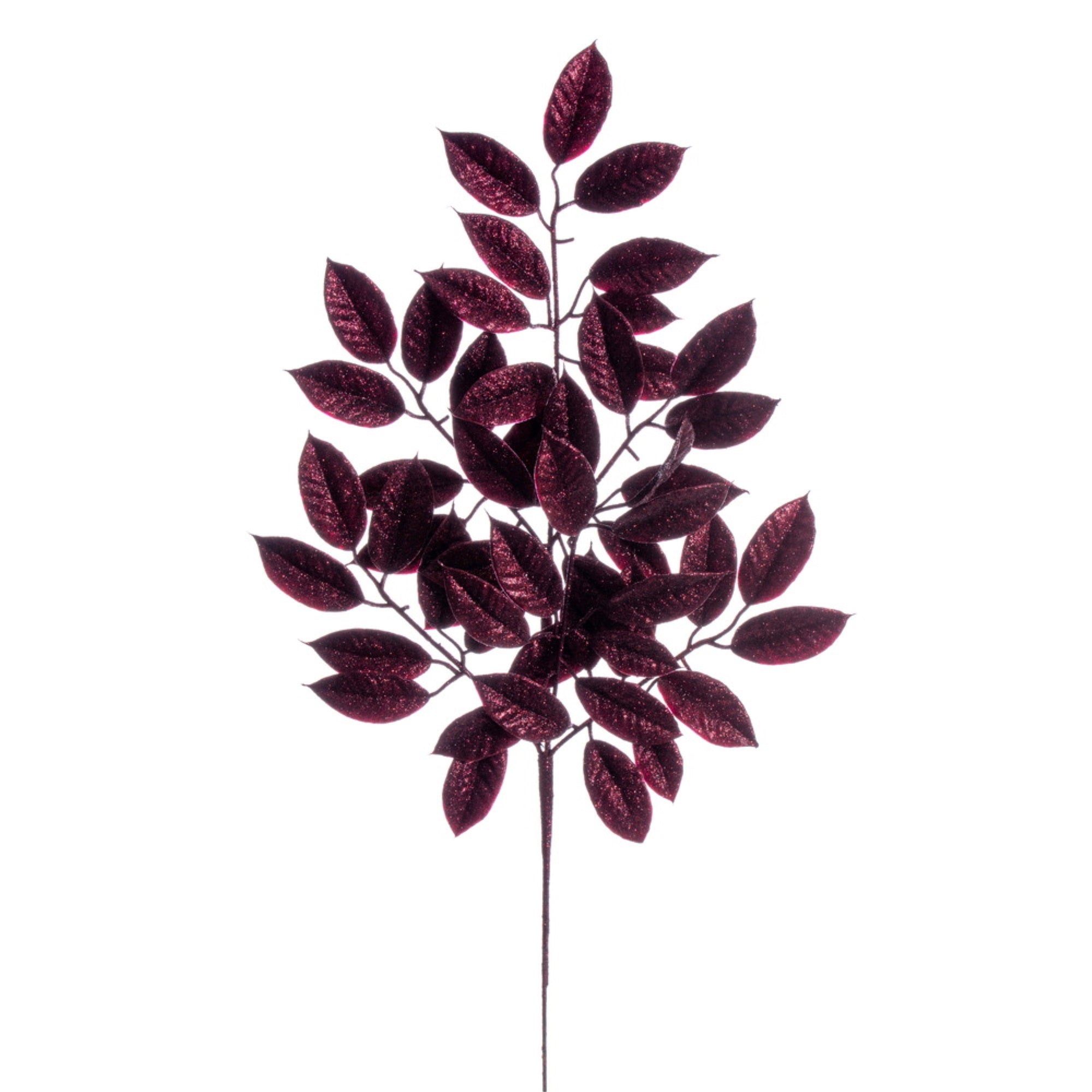 Vickerman 31” Burgundy Artificial Gardenia Glitter Spray 2 per bag.