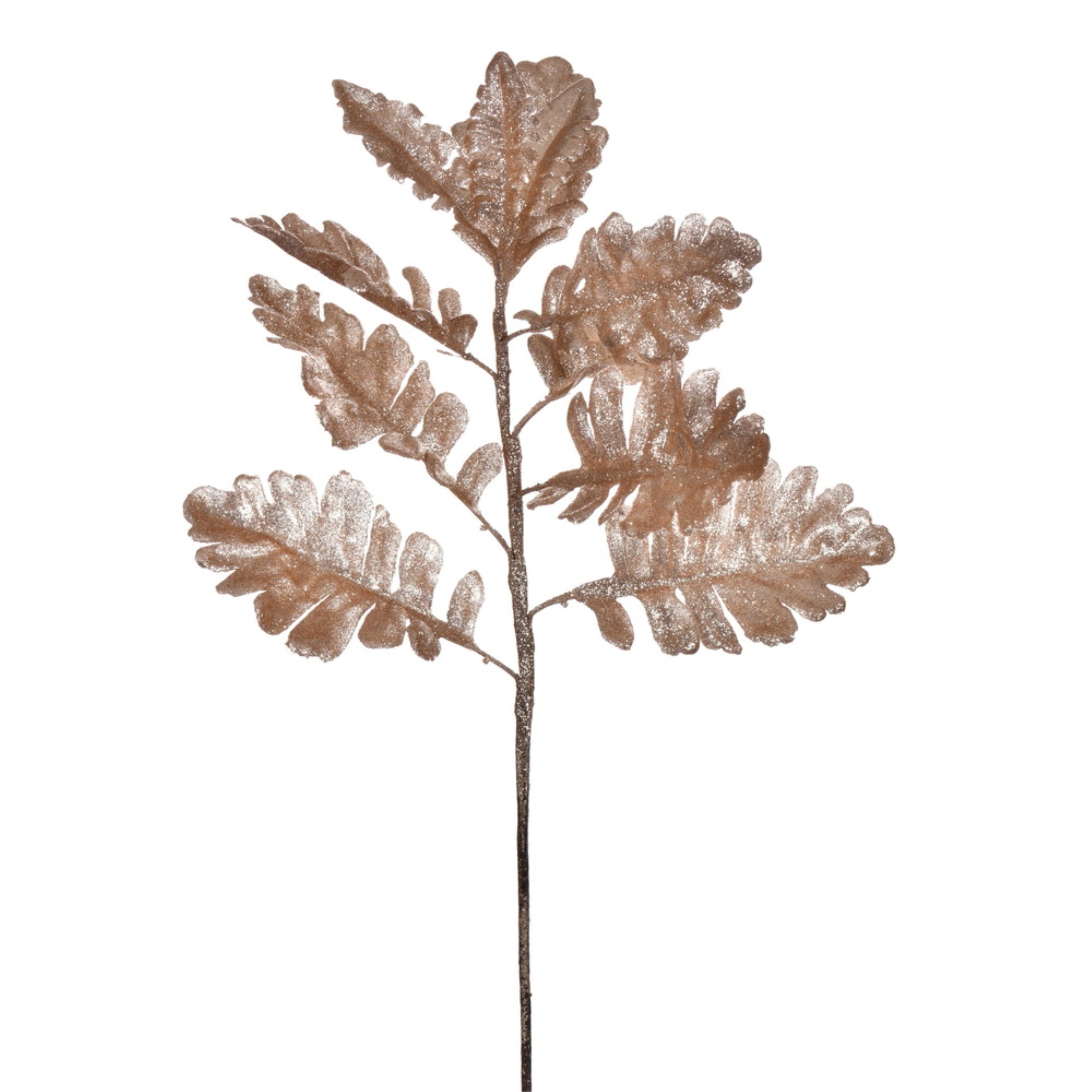 Vickerman 19”  Latte Artificial Dusty Miller Glitter Spray, 3 per bag.