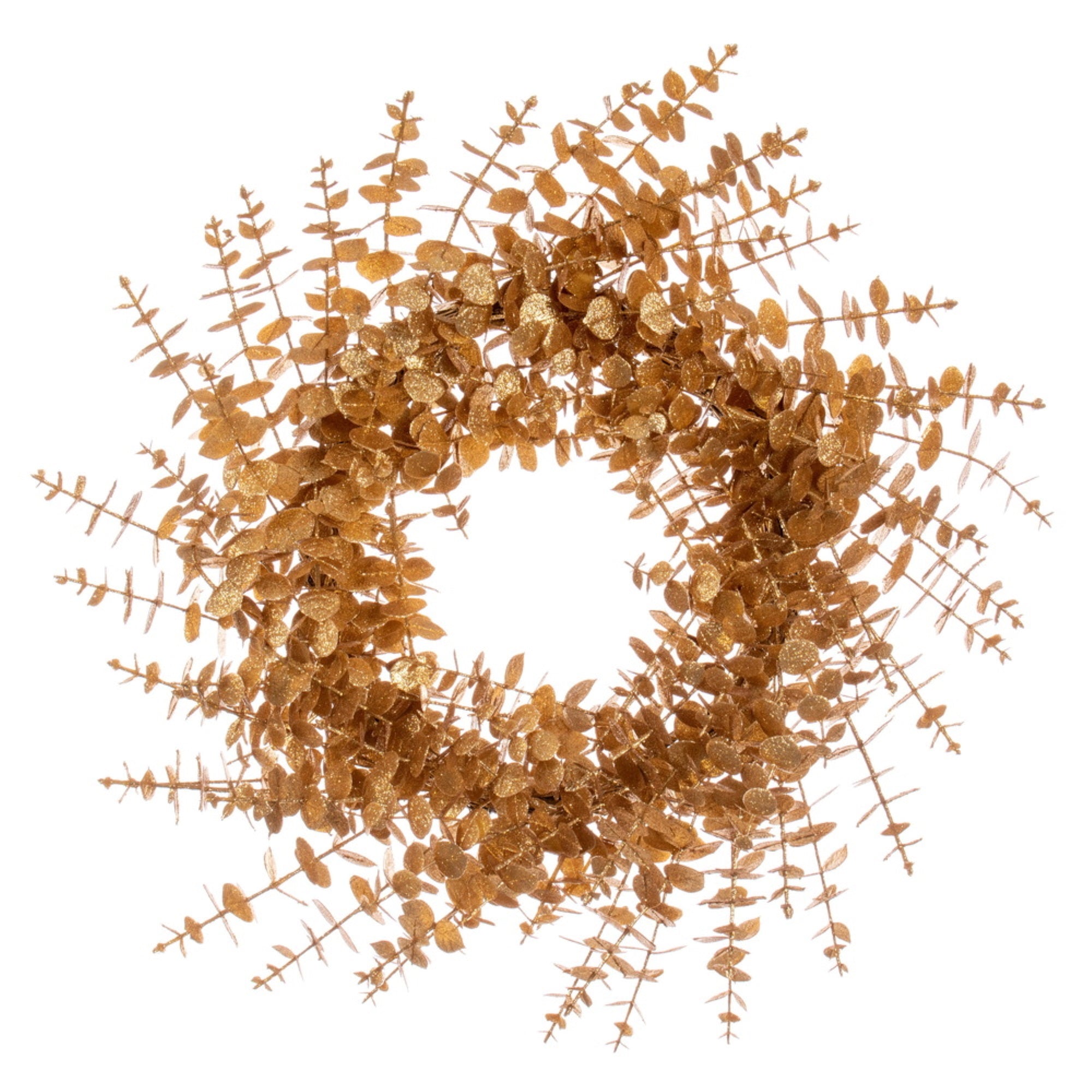 24” Gold Eucalyptus Glitter Wreath