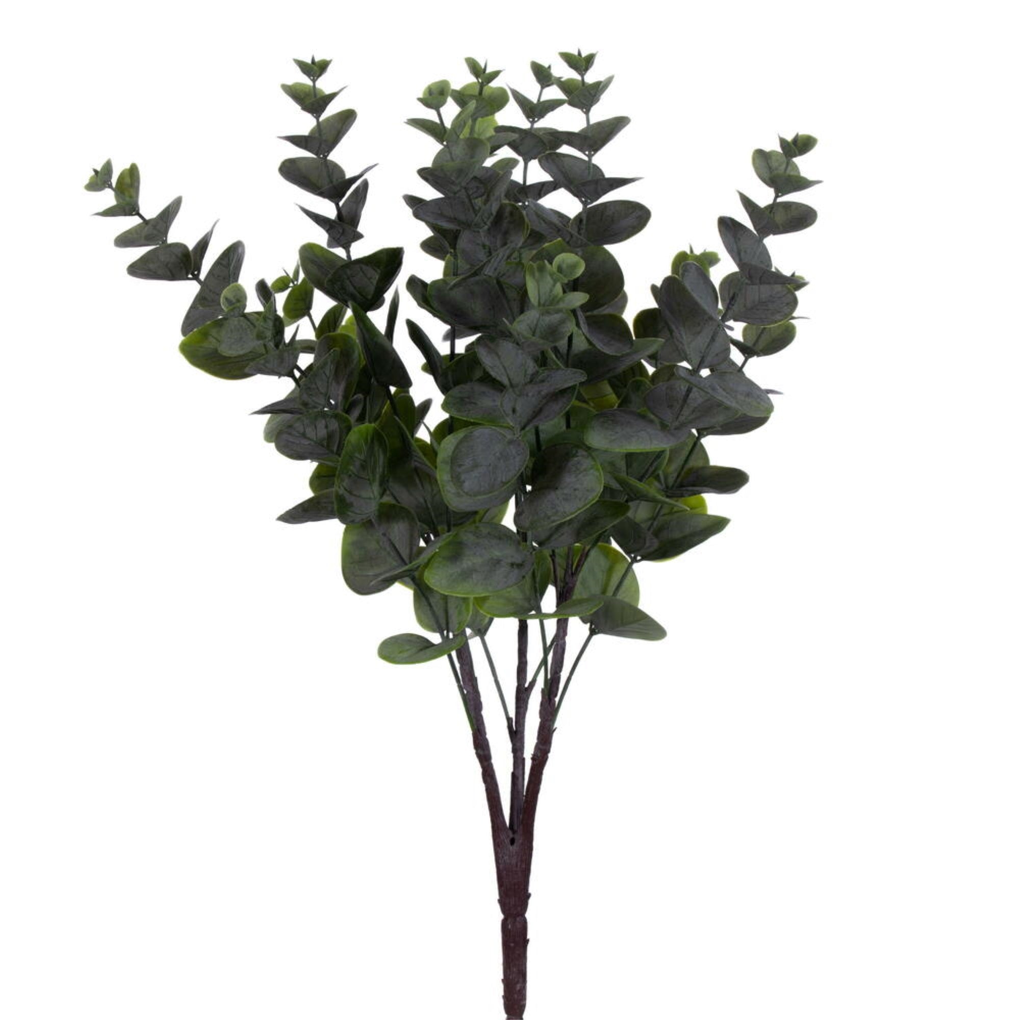 Vickerman 19” Artificial Green Spiral Eucalyptus Bush, 2 per bag.