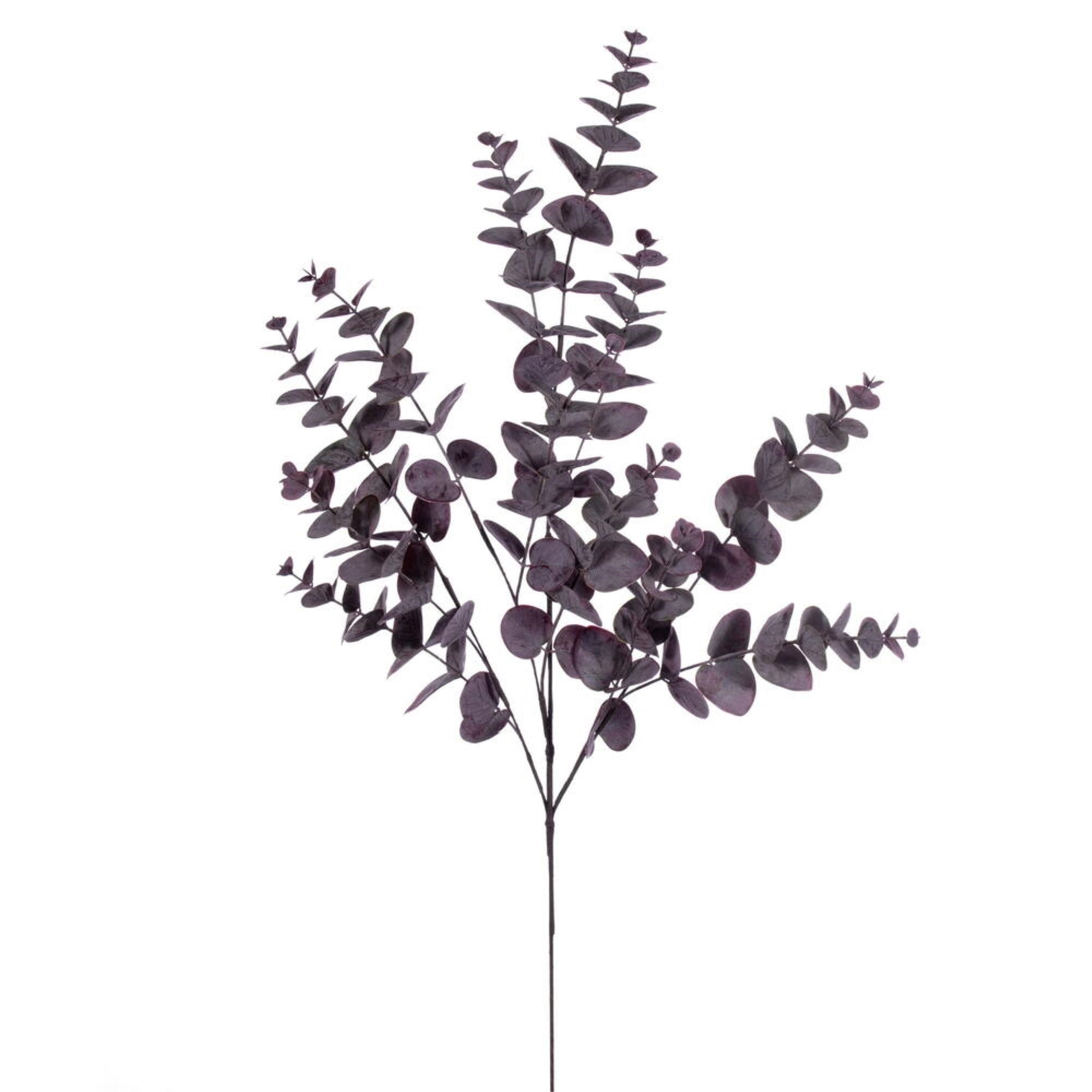 Vickerman 34” Artificial Burgundy Spiral Eucalyptus Spray. 3 pieces in a bag.