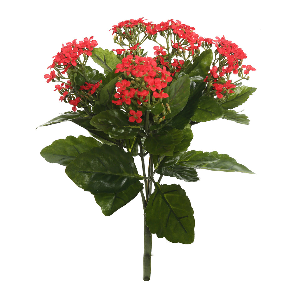 Vickerman 17.25″ Red Kalanchoe Bush - FL170101
