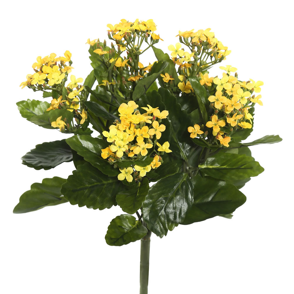 Vickerman 17.25″ Yellow Kalanchoe Bush - FL170103