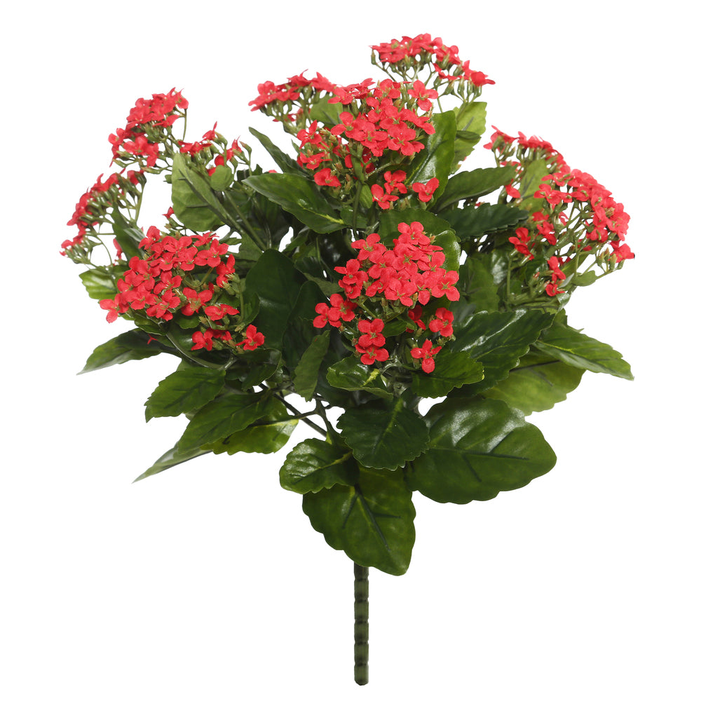 Vickerman 15″ Red Kalanchoe Bush - FL170201