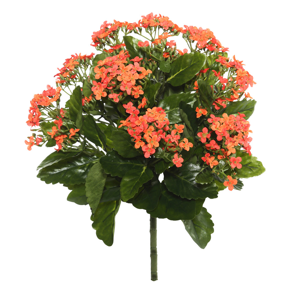 Vickerman 15″ Orange Kalanchoe Bush - FL170202