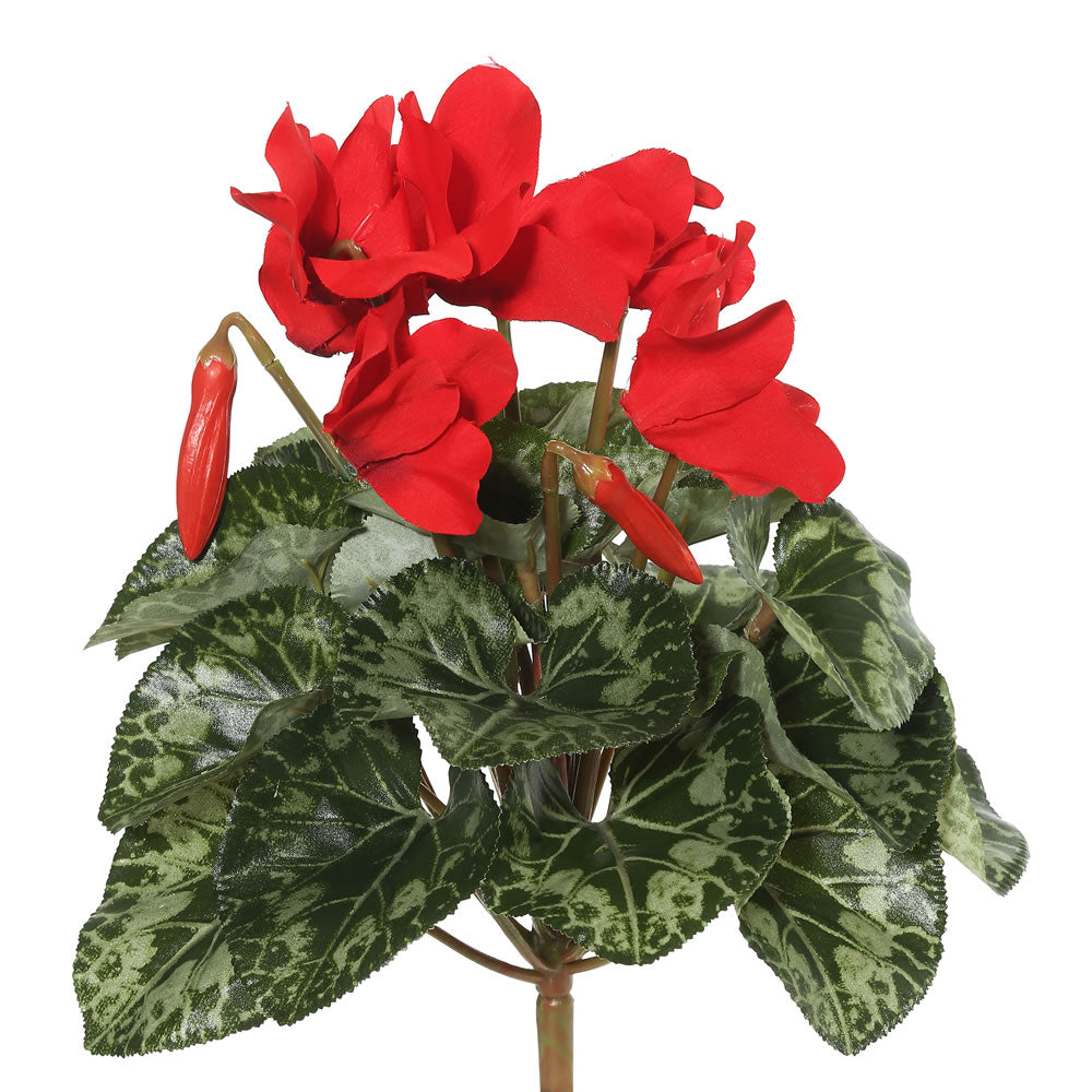 Vickerman 11″ Red Cyclamen Bush - FL170702