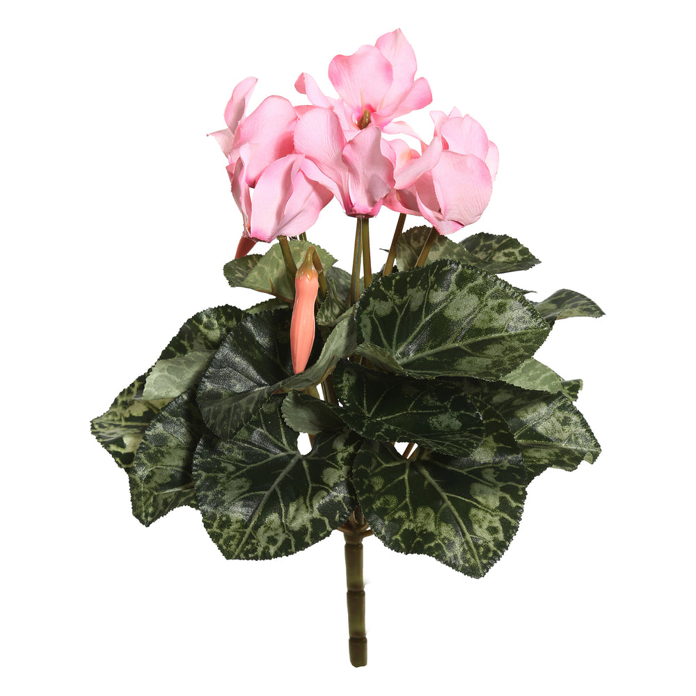 Vickerman 11″ Light Pink Cyclamen Bush - FL170703