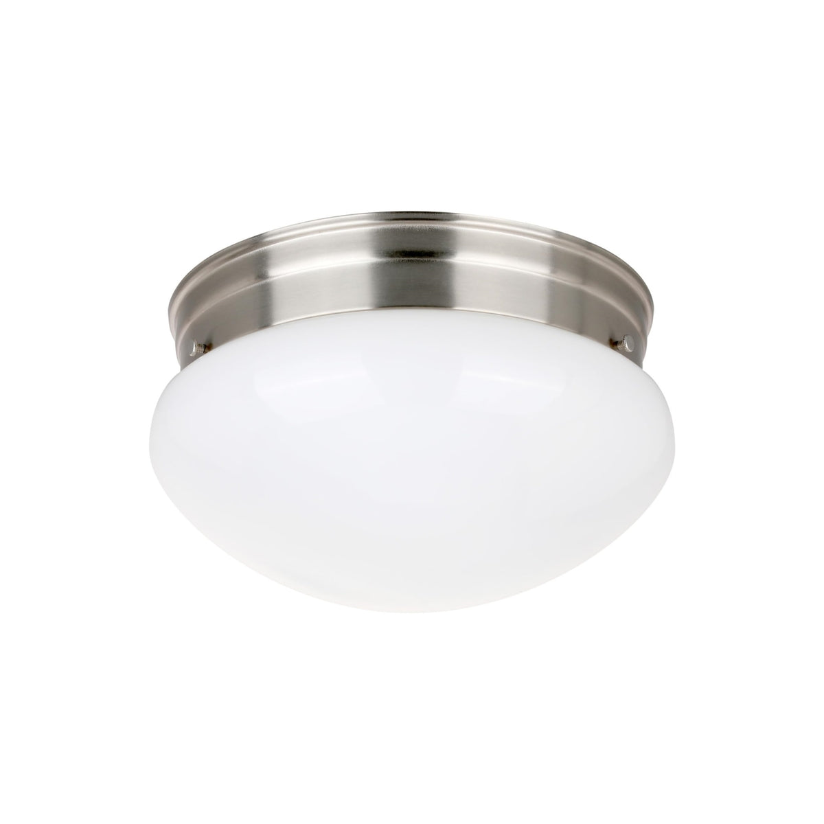 9 In. Led Mushroom Fixture In Brushed Nickel