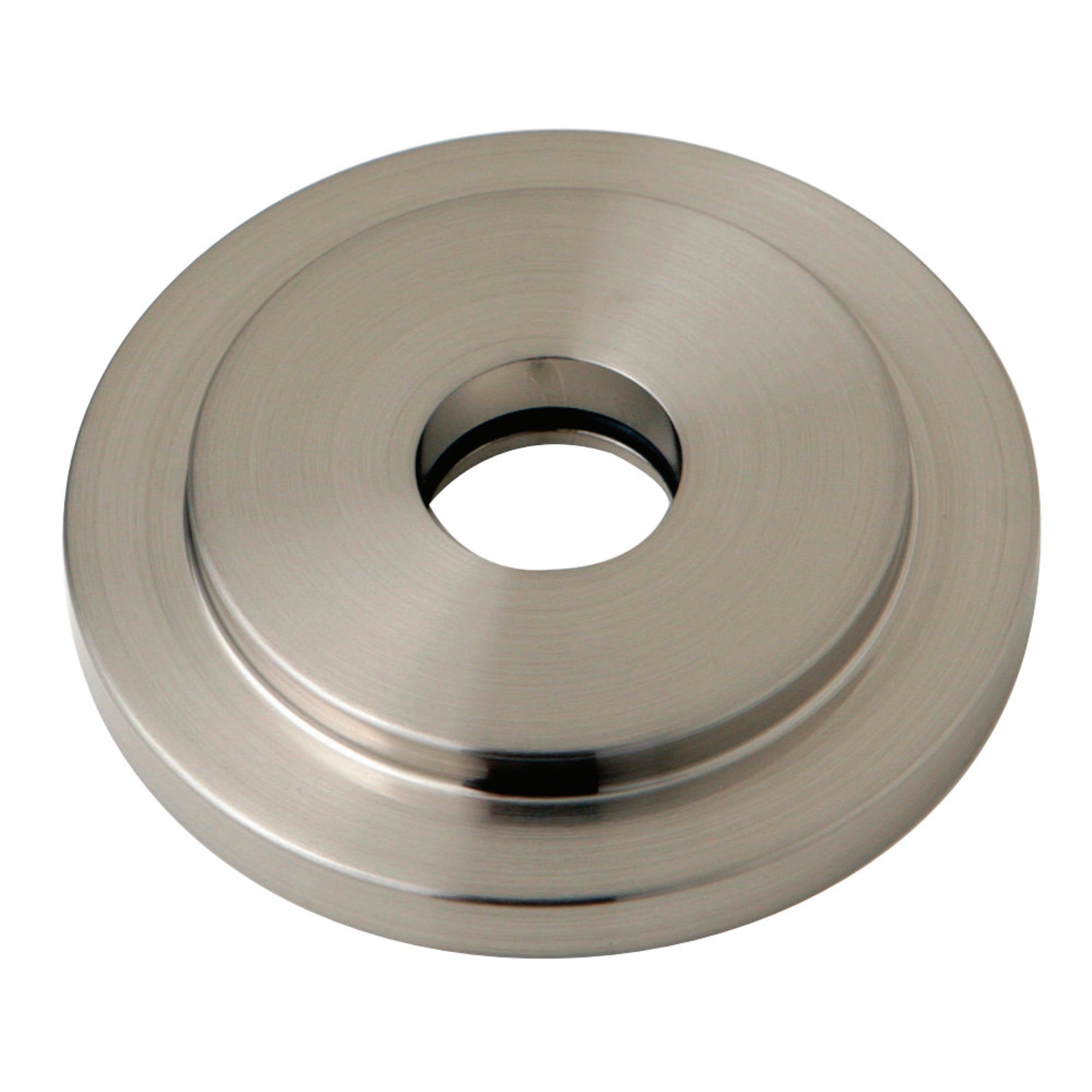 Kingston Brass Fleuro8 Manhattan Heavy Duty Round Solid Cast Brass Shower Flange, Brushed Nickel