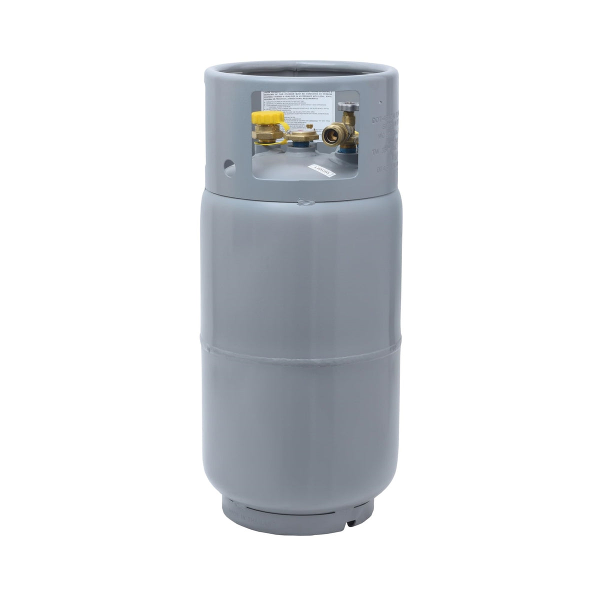 Flame King Ysn335 - 33.5Lb Steel Forklift Propane Tank Cylinder With Built-In Gauge, Gray