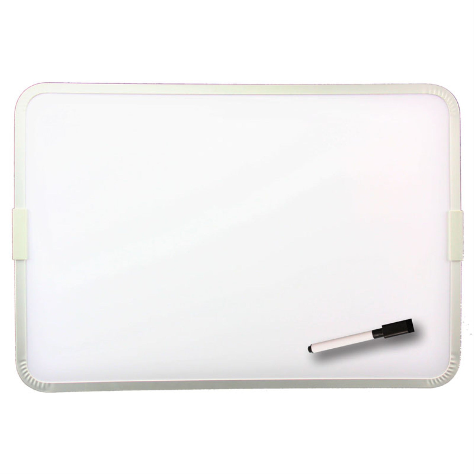 Two-Sided Aluminum Framed, Magnetic Dry Erase Board w/Pen, 9 x 12""