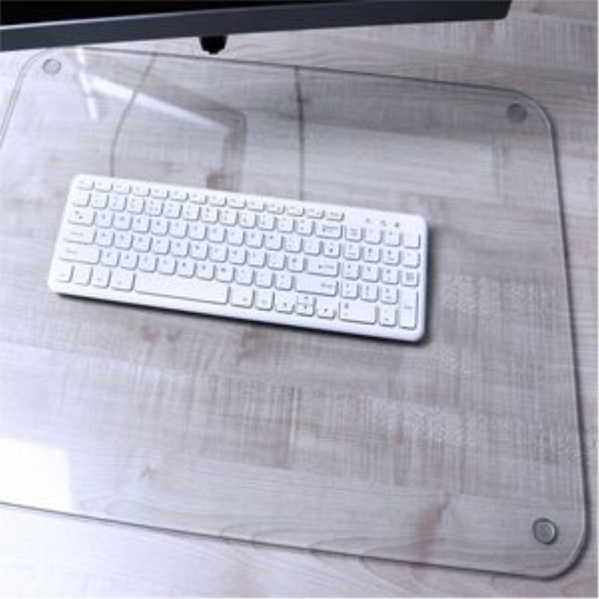 Floortex Glaciermat Reinforced Glass Executive Desk Mat 19 x 24??(FCDE1924G)