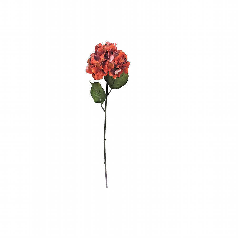Vickerman 27” Orange Hydrangea Stem 3/Pk - FM181903