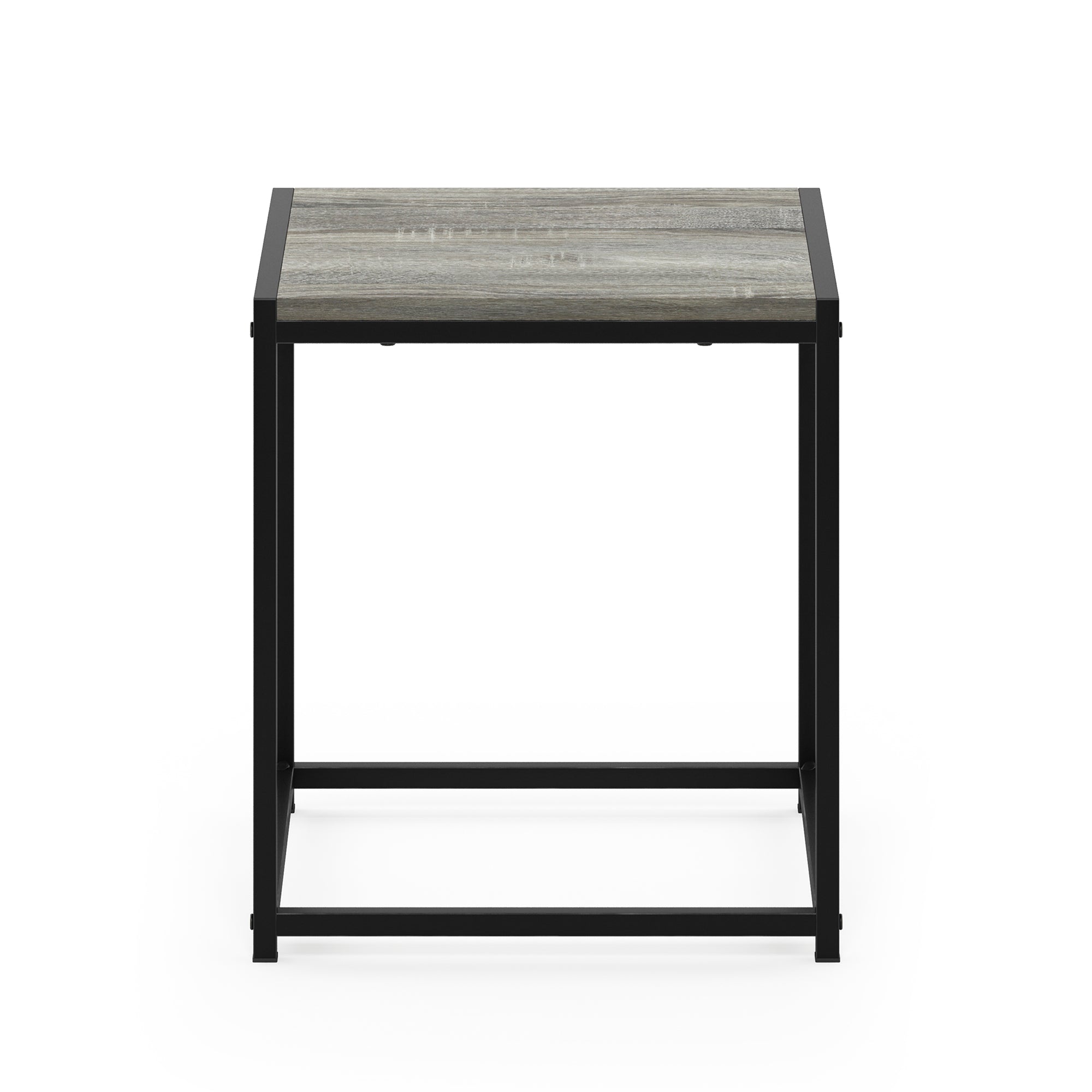 Furinno Camnus Modern Living End Table, French Oak Grey