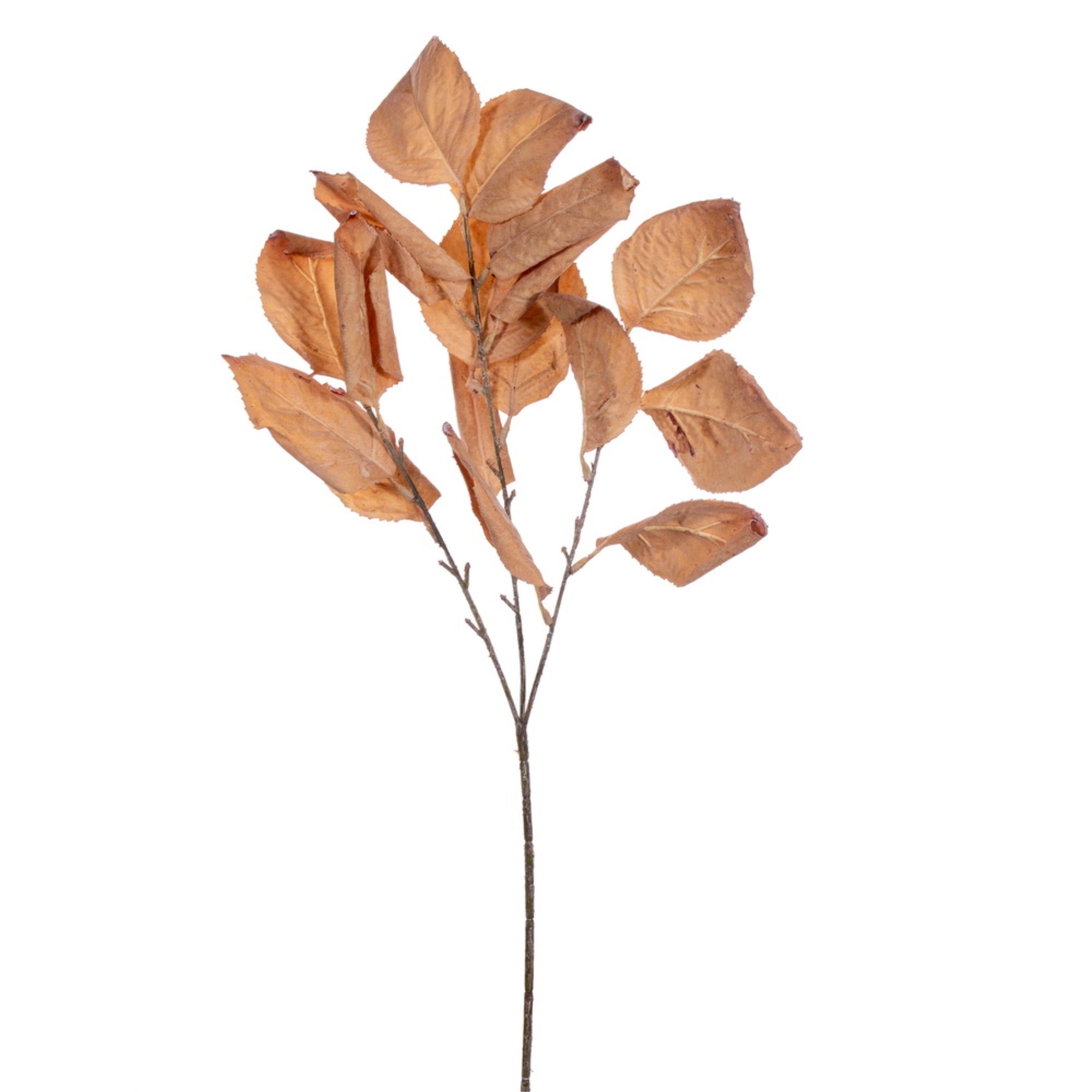 Vickerman 28” Brown Artificial Dried Leaf Spray 3 per bag.
