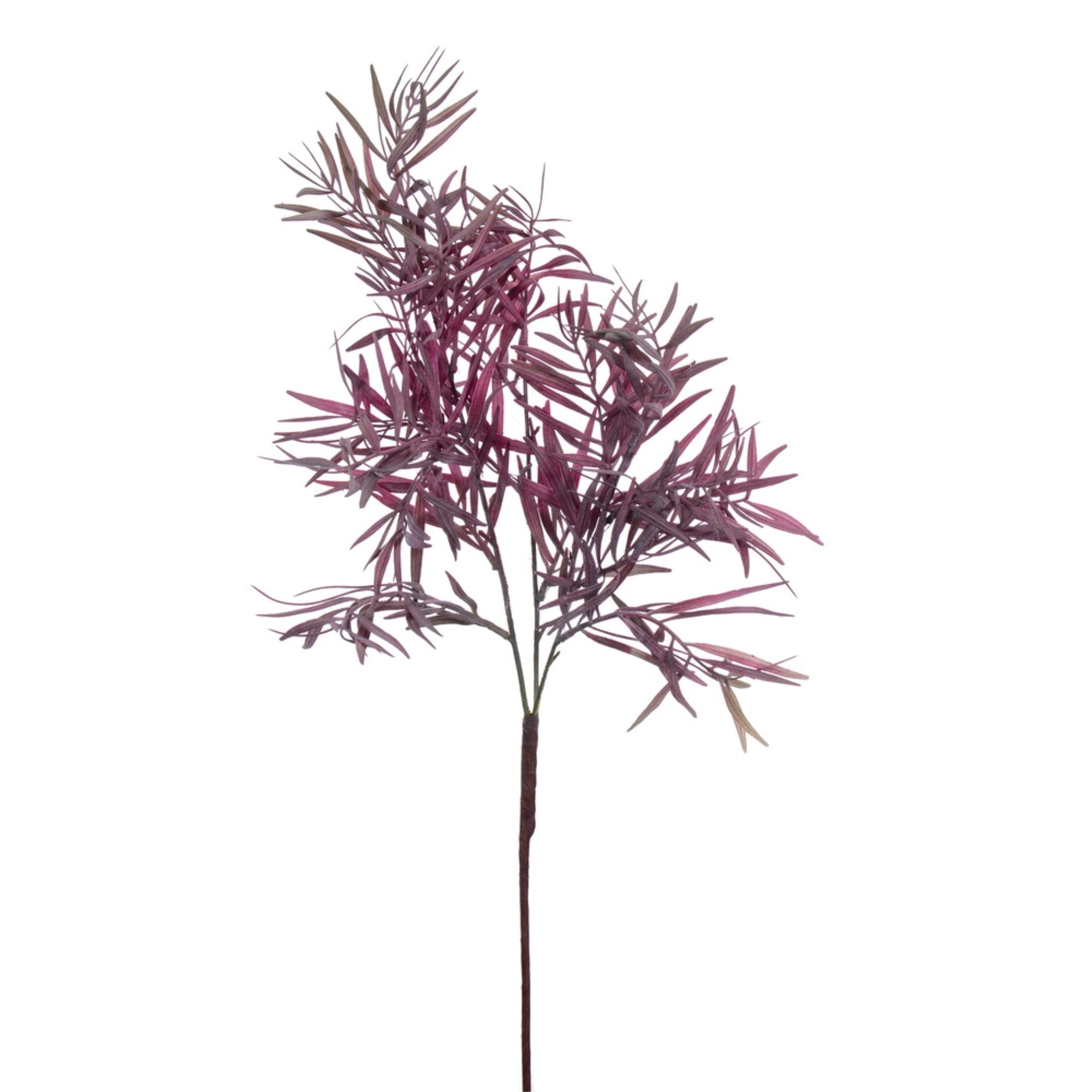 Vickerman 33” Plum Artificial Dried Fern Leaves Spray. Includes 3 in a bag.