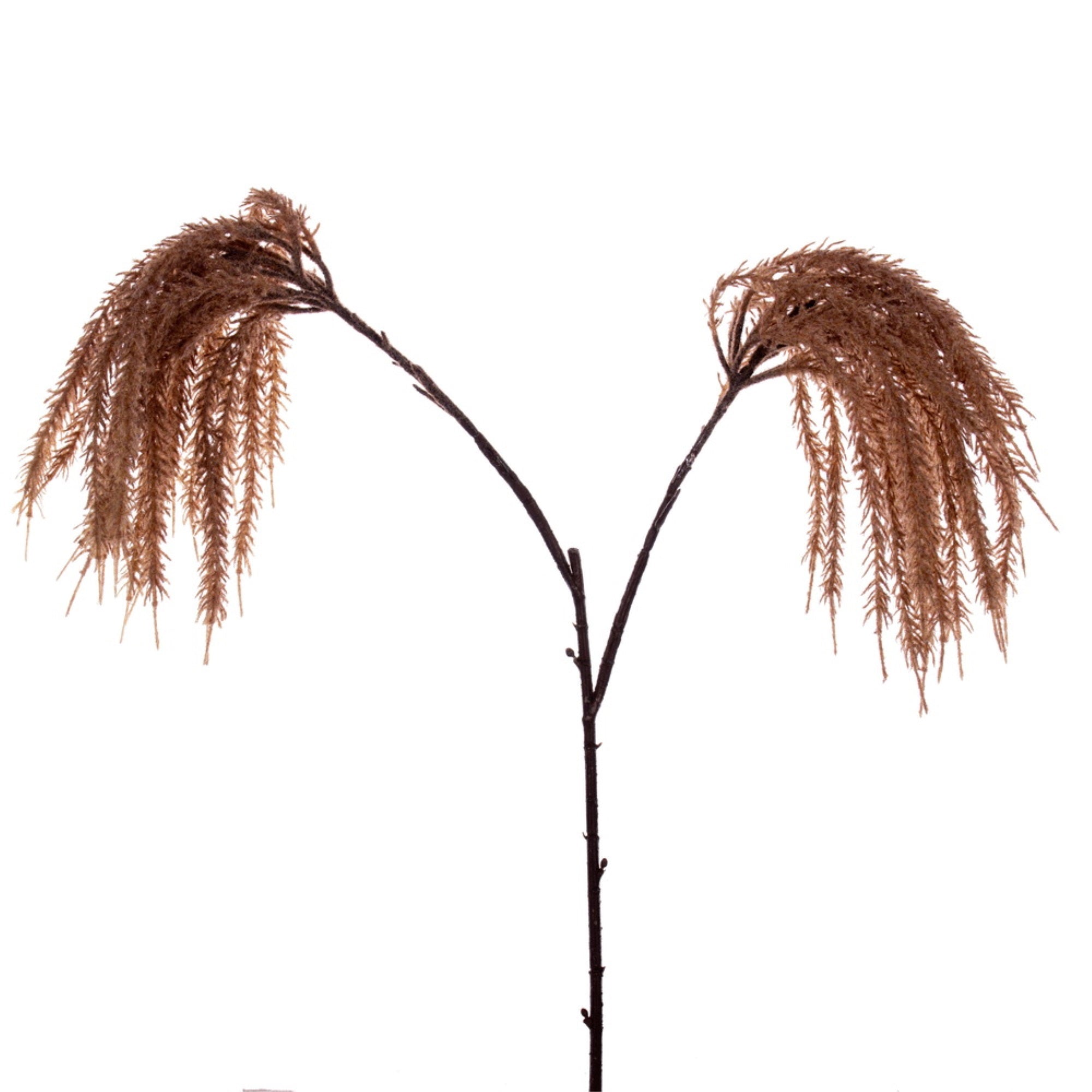 Vickerman 39” Light Brown Glitter Artificial Reed Spray 2 per Bundle.