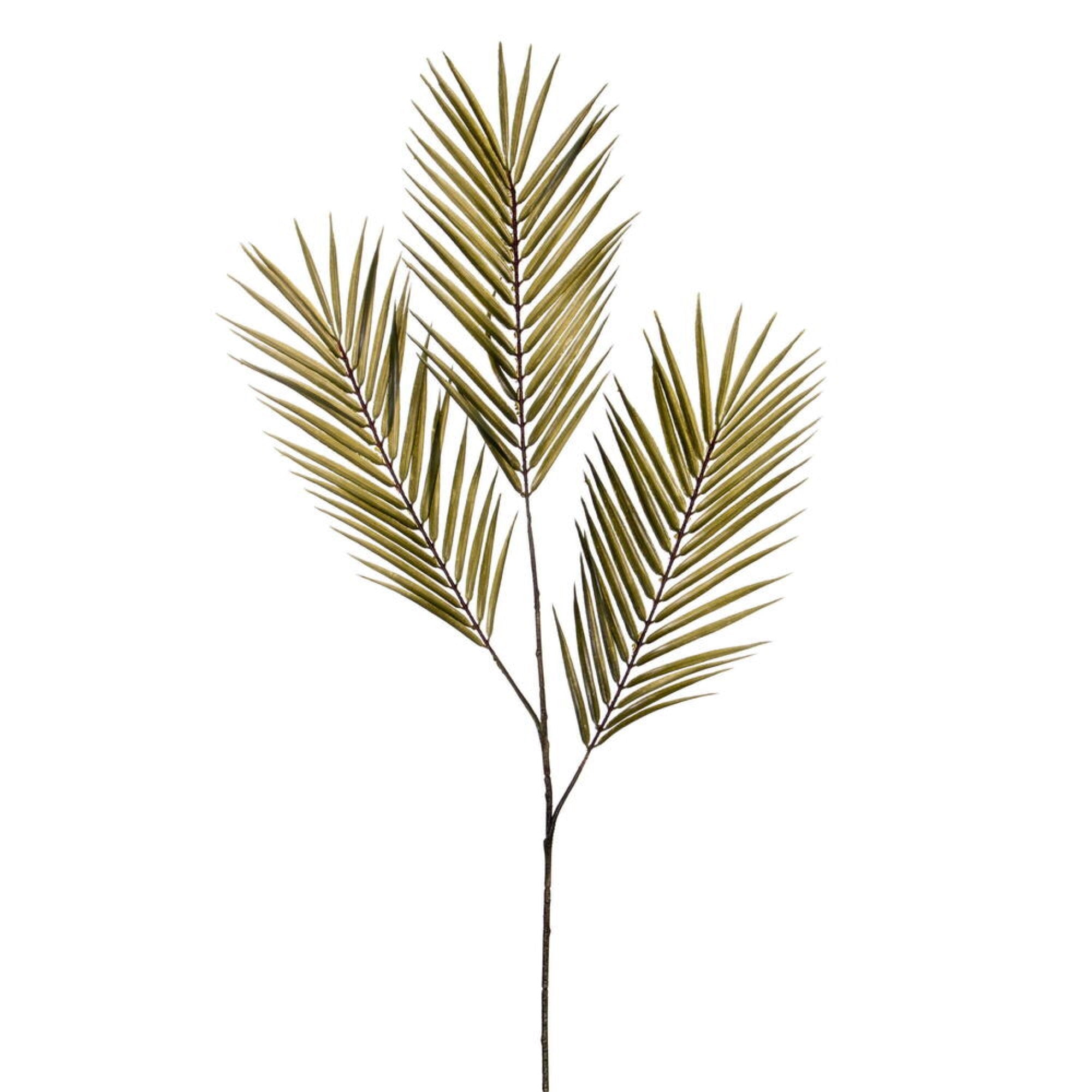 40” Green Butterfly Palm Spray 3/Bag