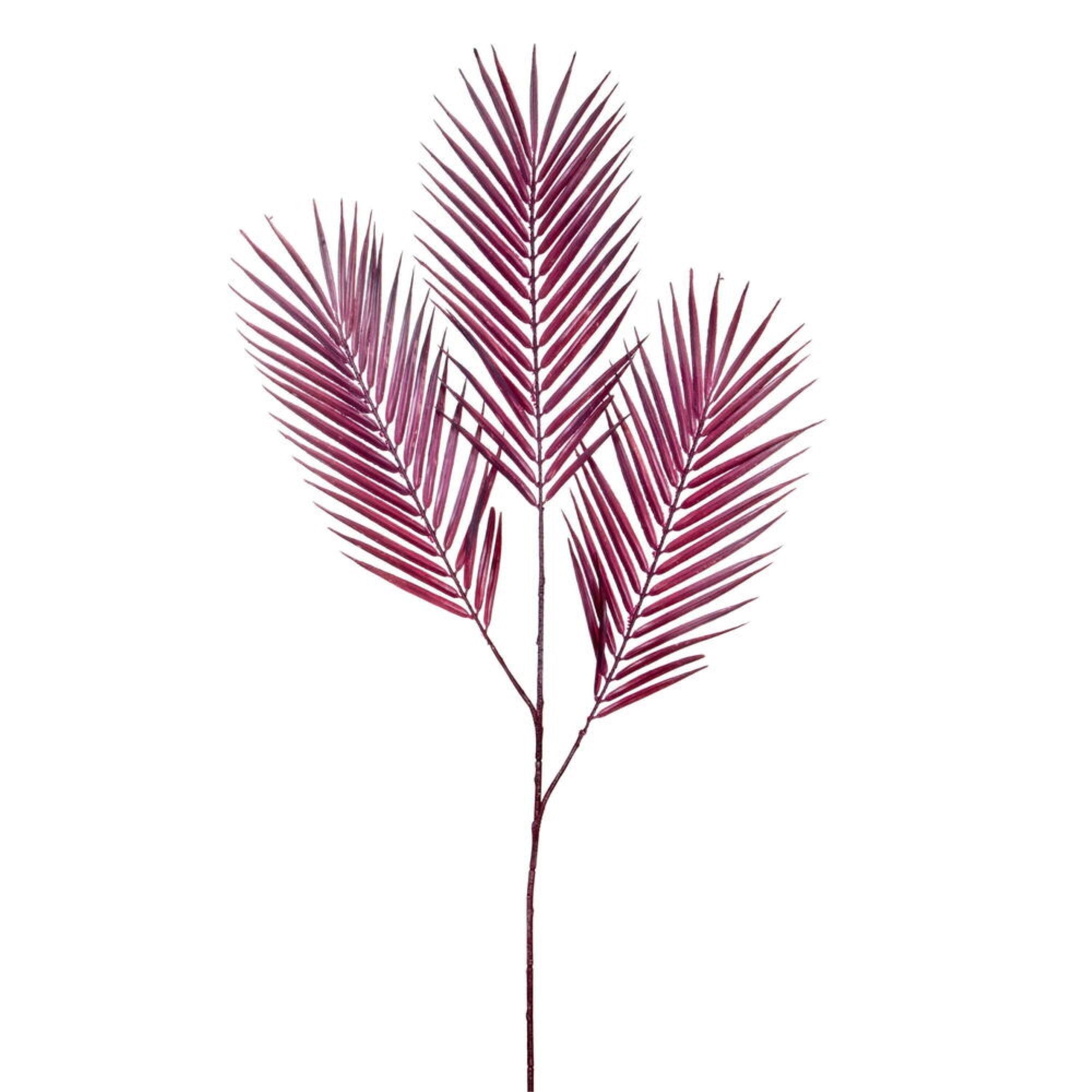 40” Purple Butterfly Palm Spray 3/Bag