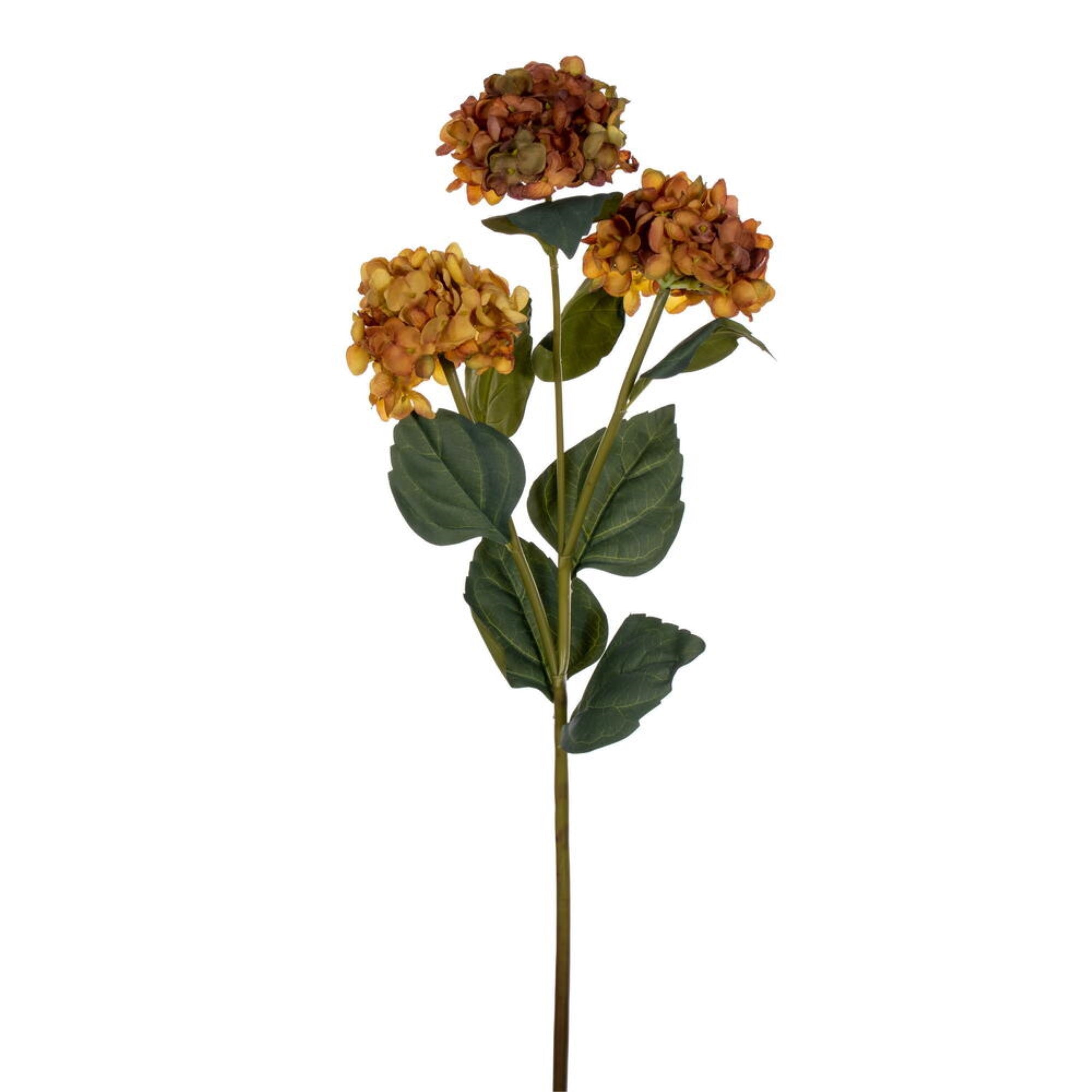 Vickerman 33” Golden Yellow Artificial Hydrangea Spray with Three Flower Heads 2 per bag.