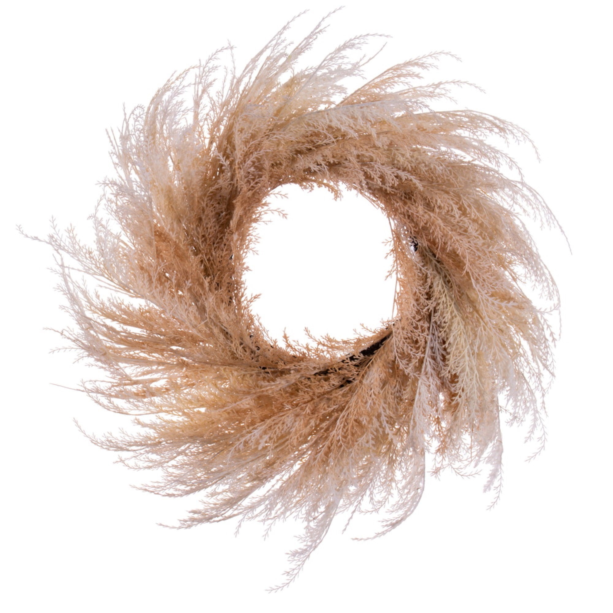 20.5” Ivory Reed Grass Wreath