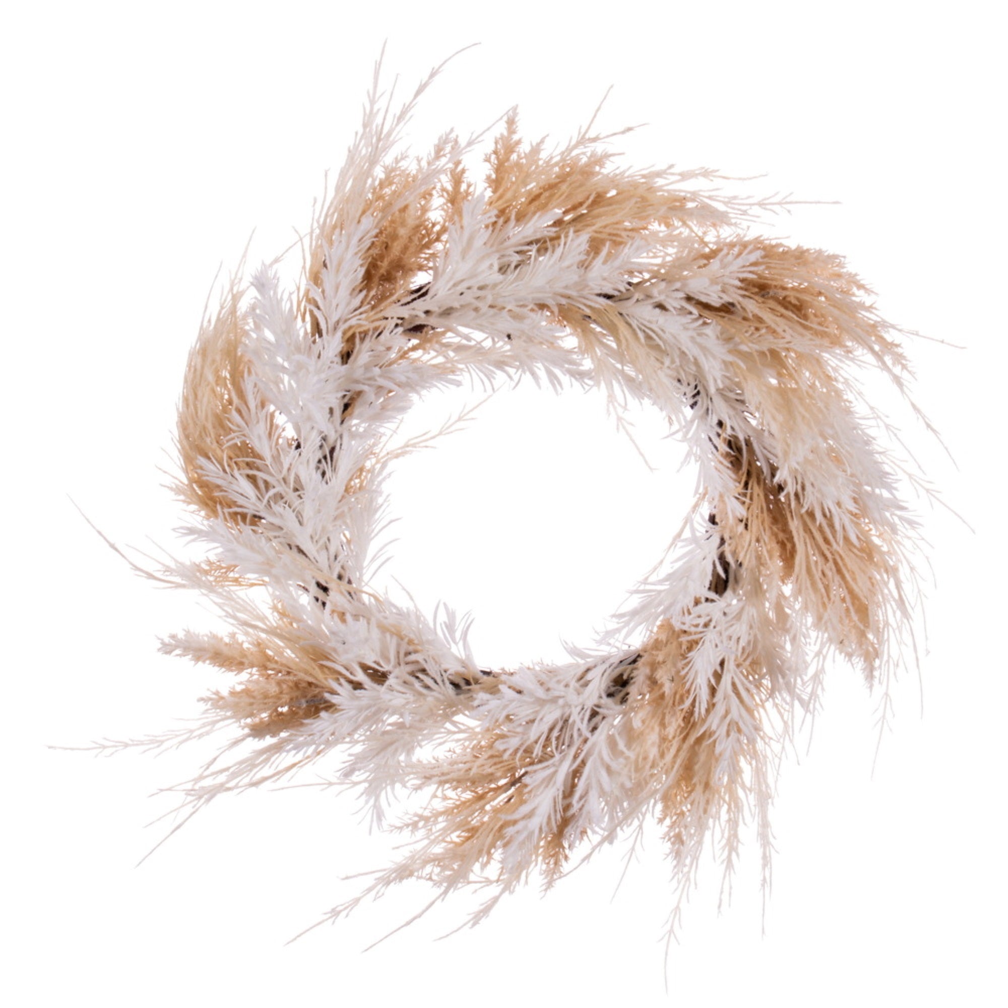 23.5″ Beige Fern/Mini Lvs Wreath